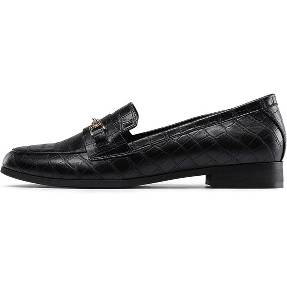 Dream Pairs Women's Black-stone Faux Leather Comfortable Flats Penny Loafers - Picture 5 of 7